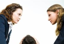 A woman who is a bully and gives advice.