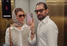 عکس همسر بهرام رادان و فرزندش