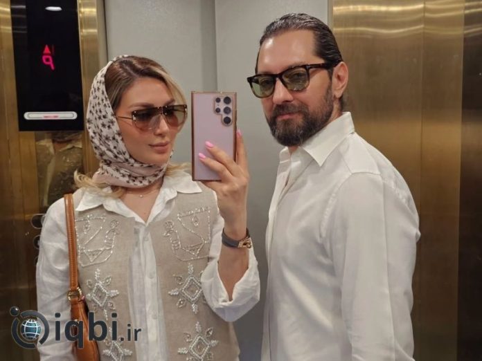 عکس همسر بهرام رادان و فرزندش